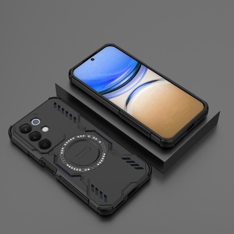 For Realme 15x 5G India Butterfly Armor MagSafe Magnetic Ring Shockproof Phone Case
