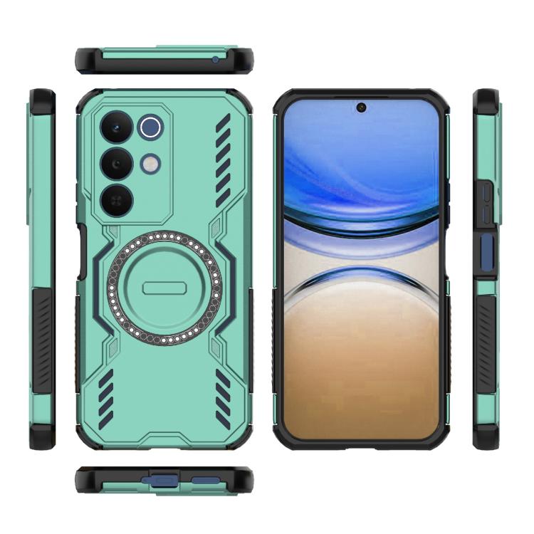 For Realme 15x 5G India Butterfly Armor MagSafe Magnetic Ring Shockproof Phone Case