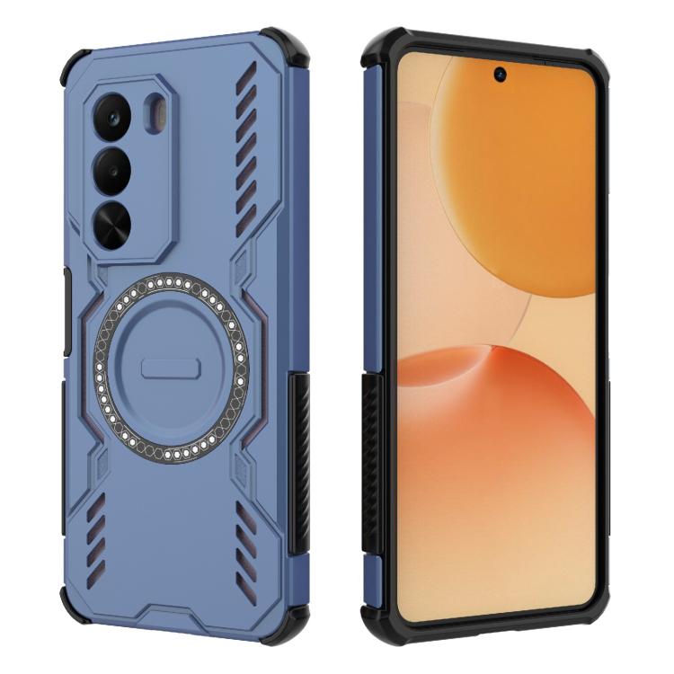 For Realme P4x 5G India Butterfly Armor MagSafe Magnetic Ring Shockproof Phone Case