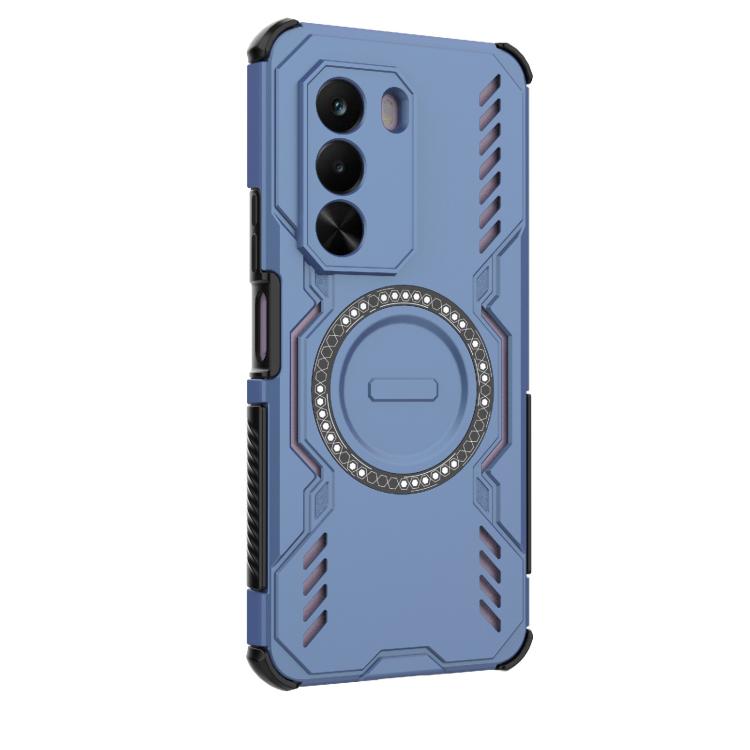 For Realme P4x 5G India Butterfly Armor MagSafe Magnetic Ring Shockproof Phone Case