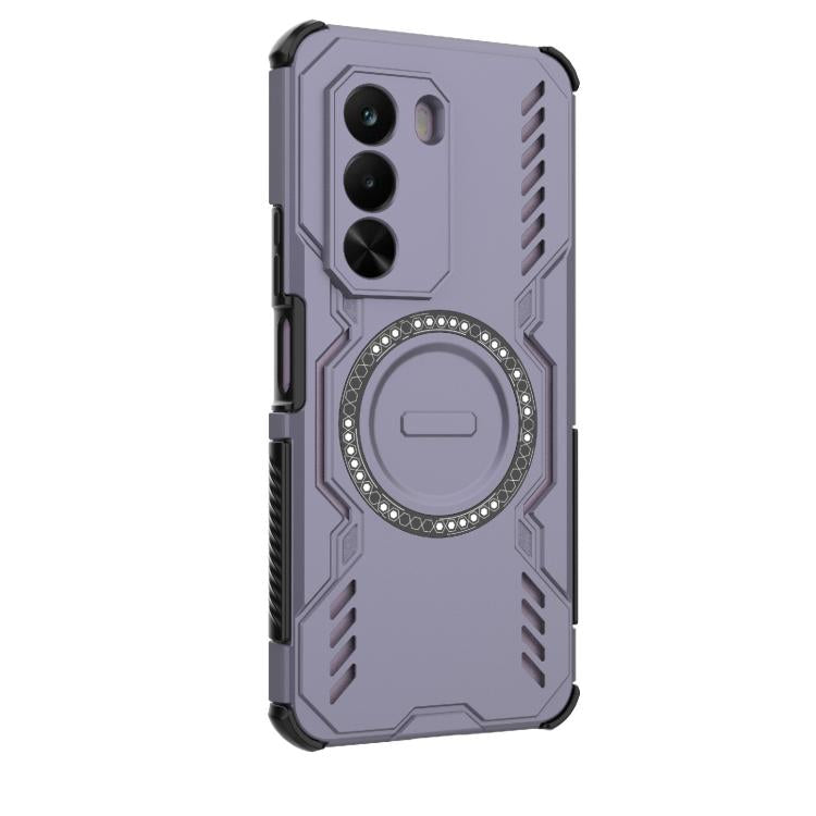For Realme P4x 5G India Butterfly Armor MagSafe Magnetic Ring Shockproof Phone Case