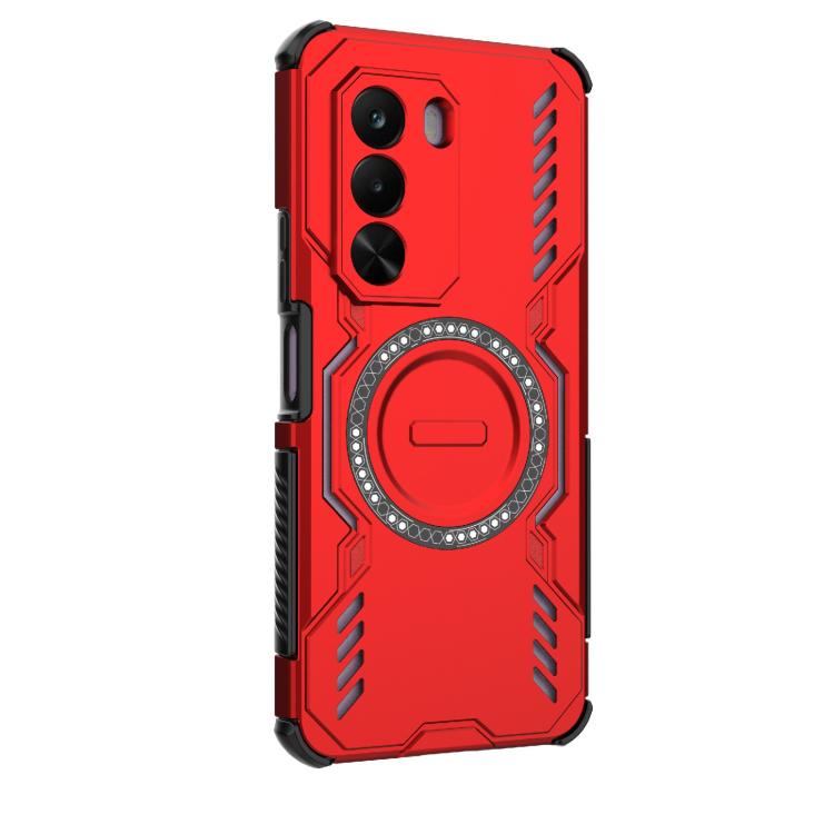 For Realme P4x 5G India Butterfly Armor MagSafe Magnetic Ring Shockproof Phone Case