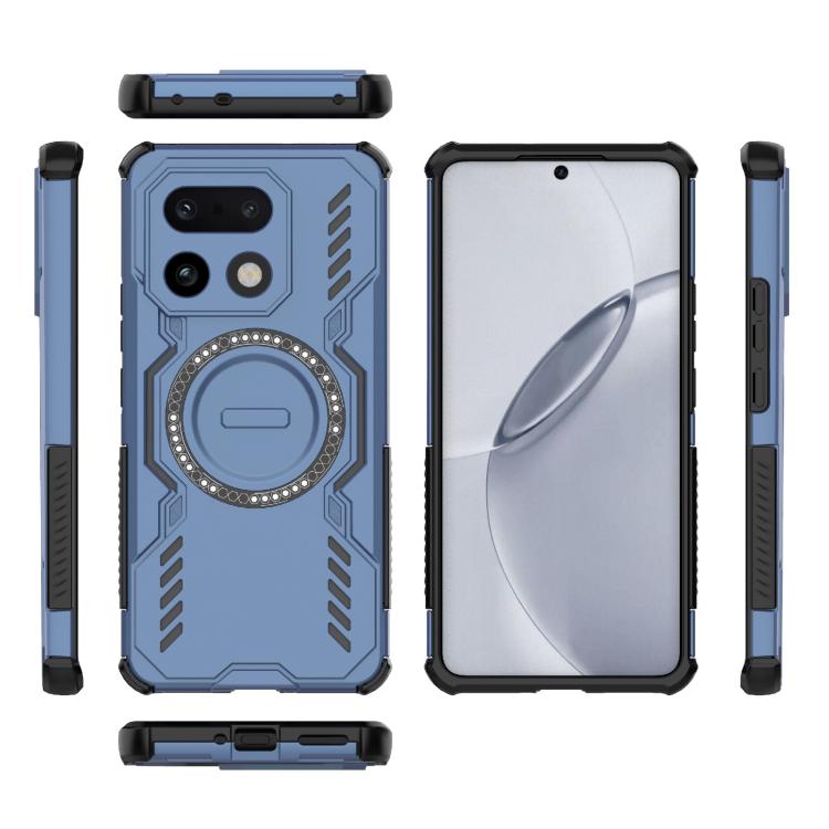 For Realme 16 Pro+ 5G Global Butterfly Armor MagSafe Magnetic Ring Shockproof Phone Case