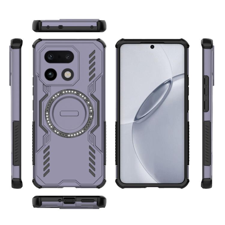 For Realme 16 Pro+ 5G Global Butterfly Armor MagSafe Magnetic Ring Shockproof Phone Case