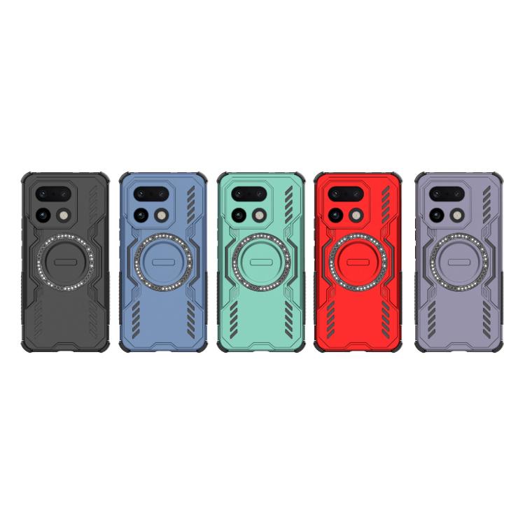 For Realme 16 Pro+ 5G Global Butterfly Armor MagSafe Magnetic Ring Shockproof Phone Case