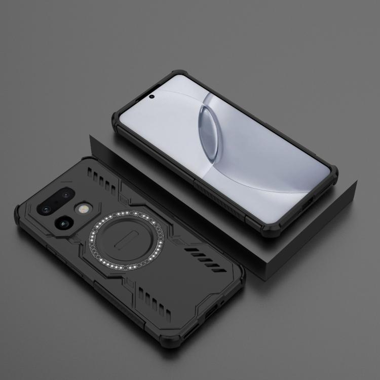 For Realme 16 Pro+ 5G Global Butterfly Armor MagSafe Magnetic Ring Shockproof Phone Case