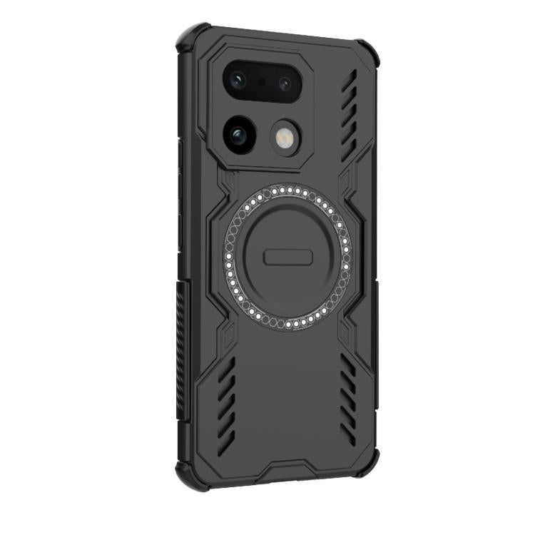 For Realme 16 Pro+ 5G Global Butterfly Armor MagSafe Magnetic Ring Shockproof Phone Case
