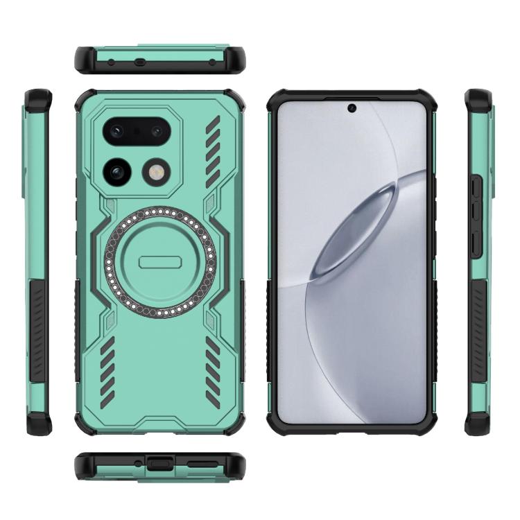 For Realme 16 Pro+ 5G Global Butterfly Armor MagSafe Magnetic Ring Shockproof Phone Case