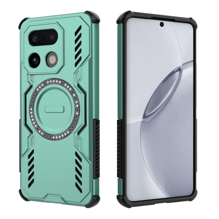 For Realme 16 Pro+ 5G Global Butterfly Armor MagSafe Magnetic Ring Shockproof Phone Case