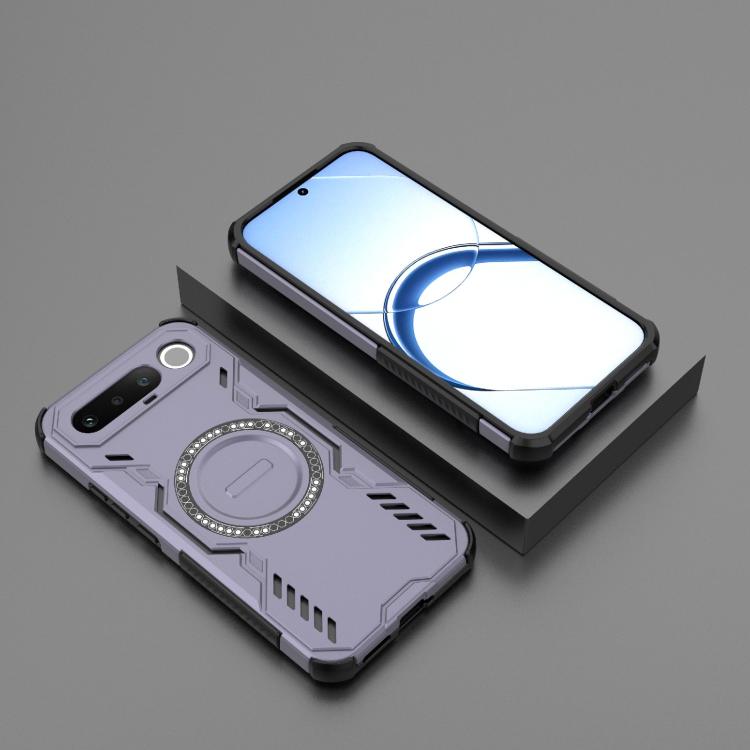 For Realme 16 5G Global Butterfly Armor MagSafe Magnetic Ring Shockproof Phone Case