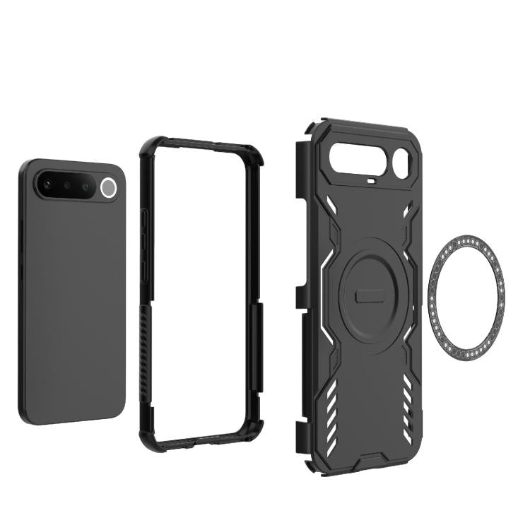 For Realme 16 5G Global Butterfly Armor MagSafe Magnetic Ring Shockproof Phone Case
