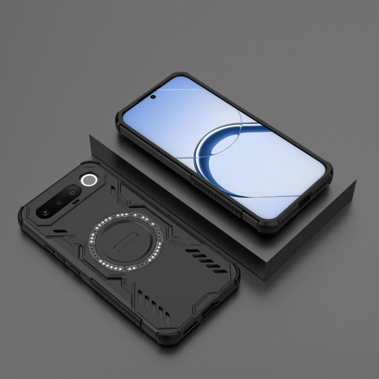 For Realme 16 5G Global Butterfly Armor MagSafe Magnetic Ring Shockproof Phone Case