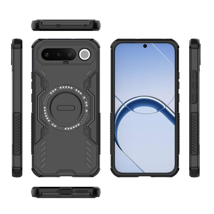 For Realme 16 5G Global Butterfly Armor MagSafe Magnetic Ring Shockproof Phone Case