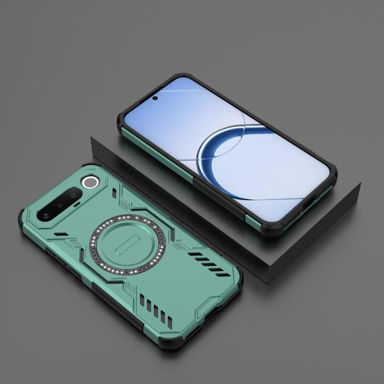 For Realme 16 5G Global Butterfly Armor MagSafe Magnetic Ring Shockproof Phone Case