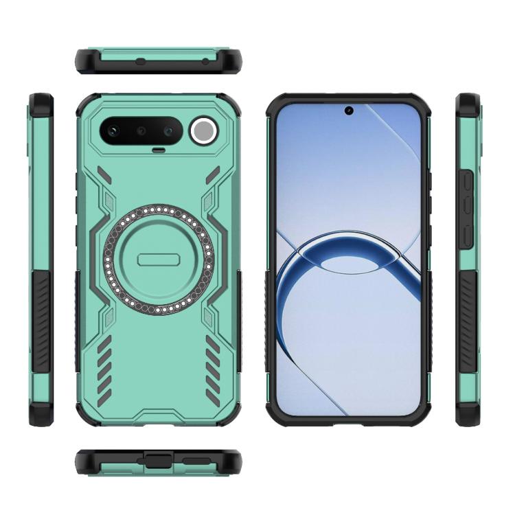 For Realme 16 5G Global Butterfly Armor MagSafe Magnetic Ring Shockproof Phone Case