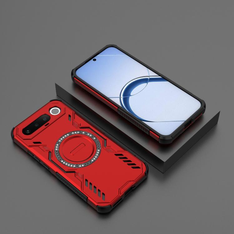 For Realme 16 5G Global Butterfly Armor MagSafe Magnetic Ring Shockproof Phone Case