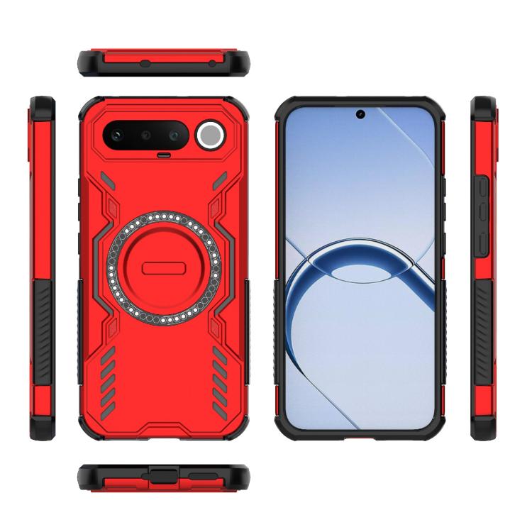 For Realme 16 5G Global Butterfly Armor MagSafe Magnetic Ring Shockproof Phone Case