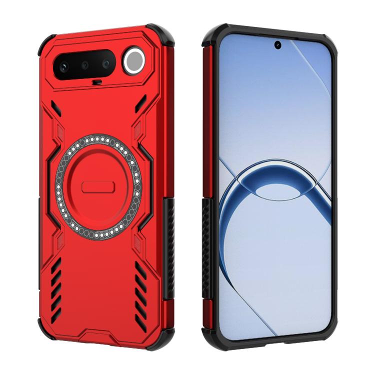 For Realme 16 5G Global Butterfly Armor MagSafe Magnetic Ring Shockproof Phone Case