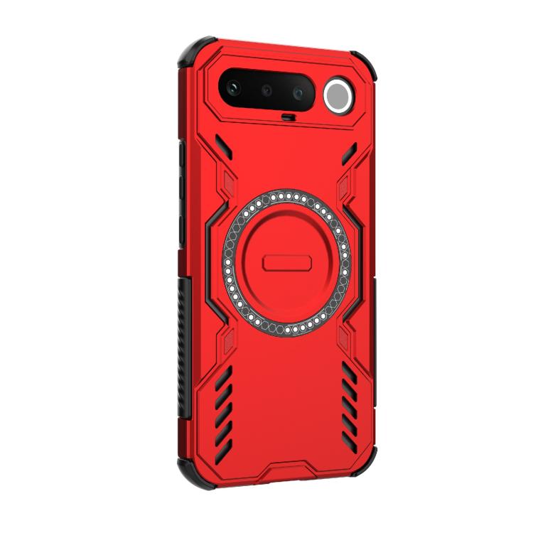 For Realme 16 5G Global Butterfly Armor MagSafe Magnetic Ring Shockproof Phone Case