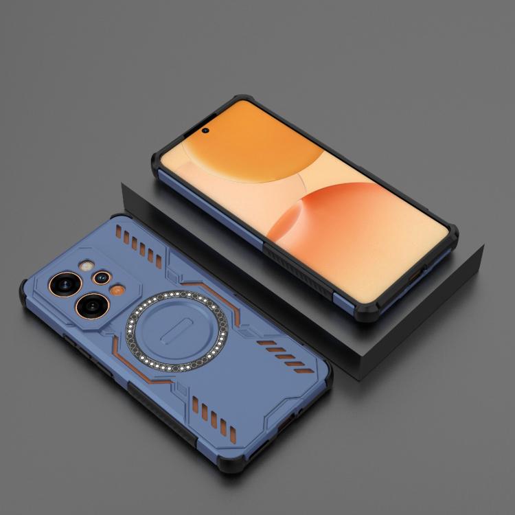 For Realme P4 Power 5G India Butterfly Armor MagSafe Magnetic Ring Shockproof Phone Case