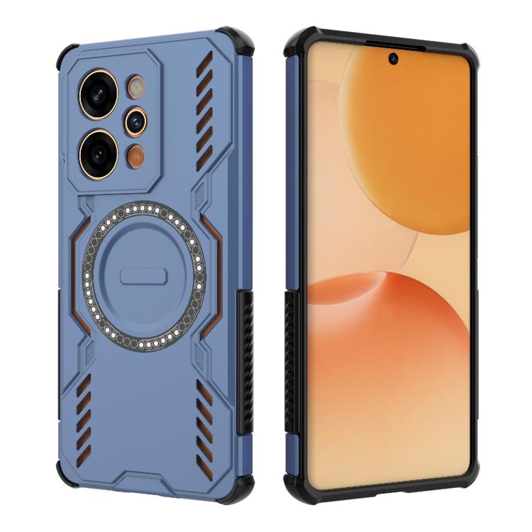 For Realme P4 Power 5G India Butterfly Armor MagSafe Magnetic Ring Shockproof Phone Case