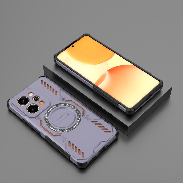 For Realme P4 Power 5G India Butterfly Armor MagSafe Magnetic Ring Shockproof Phone Case