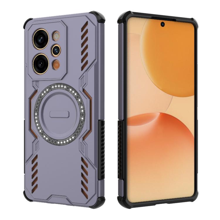 For Realme P4 Power 5G India Butterfly Armor MagSafe Magnetic Ring Shockproof Phone Case
