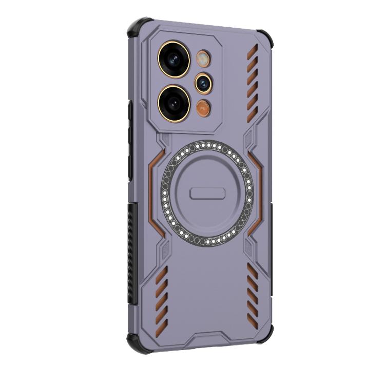 For Realme P4 Power 5G India Butterfly Armor MagSafe Magnetic Ring Shockproof Phone Case