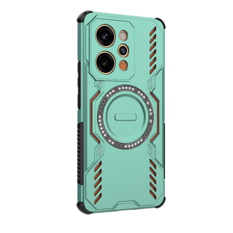For Realme P4 Power 5G India Butterfly Armor MagSafe Magnetic Ring Shockproof Phone Case