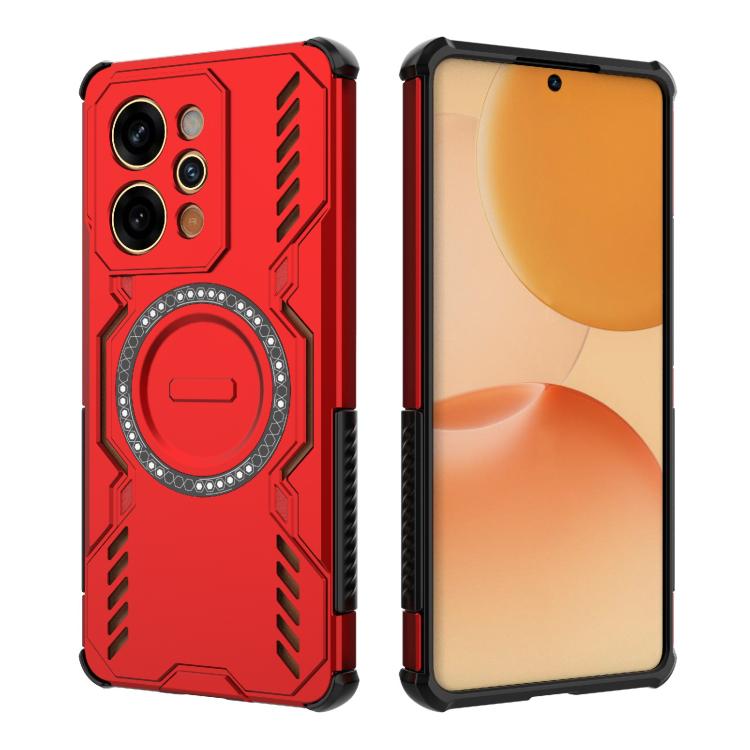 For Realme P4 Power 5G India Butterfly Armor MagSafe Magnetic Ring Shockproof Phone Case
