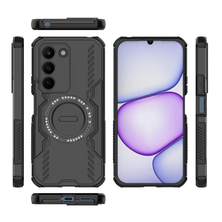 For Realme C83 5G India Butterfly Armor MagSafe Magnetic Ring Shockproof Phone Case