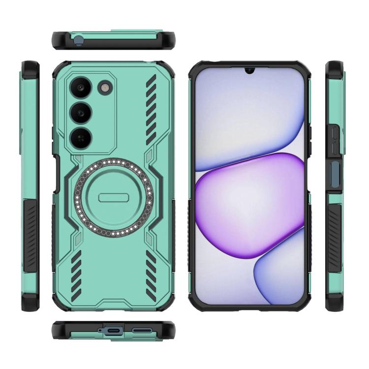 For Realme C83 5G India Butterfly Armor MagSafe Magnetic Ring Shockproof Phone Case