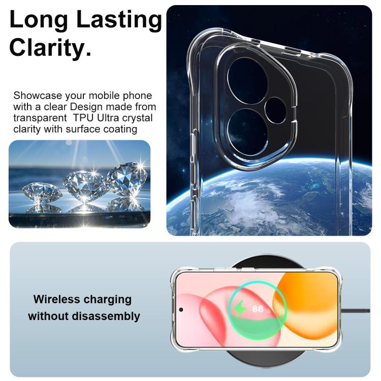 For Honor 400 Global 156.5mm imak Shockproof Airbag TPU Phone Case
