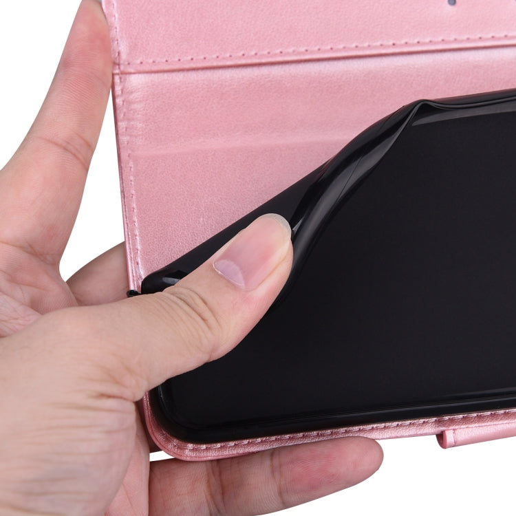 For Samsung Galaxy S20 Embossing Tower Butterflies Pattern Horizontal Flip PU Leather Case with Holder & Card Slot & Wallet
