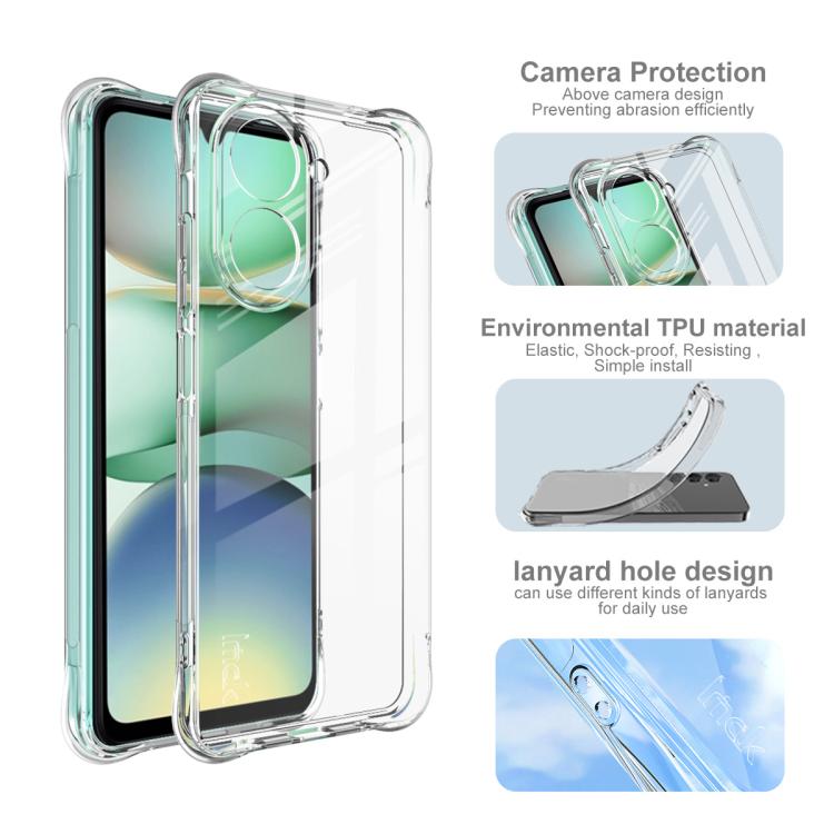 For Redmi A5 4G 171.7mm imak Shockproof Airbag TPU Phone Case