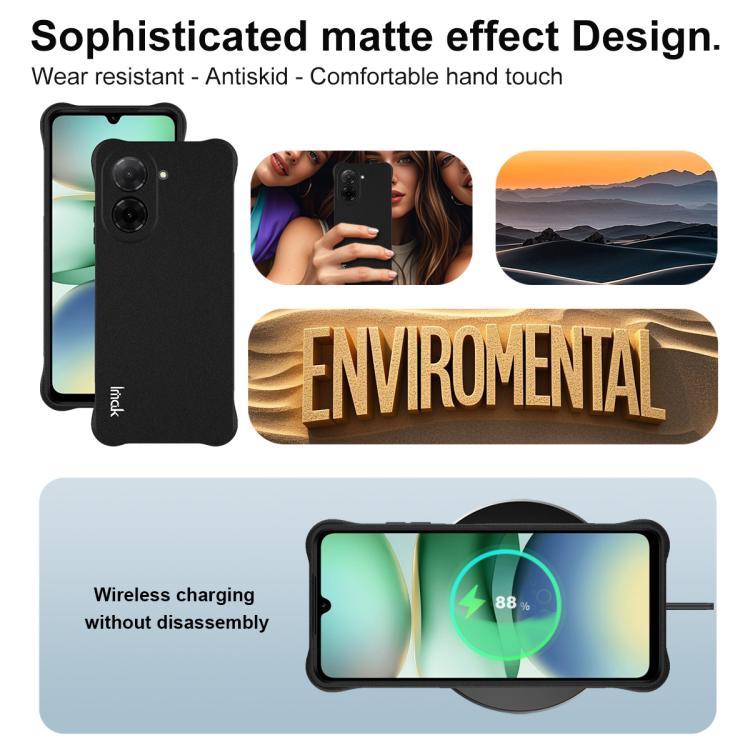 For Redmi A5 4G 171.7mm imak Shockproof Airbag TPU Phone Case
