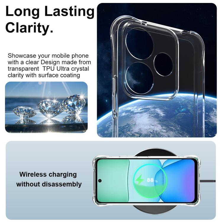 For Redmi 13x imak Shockproof Airbag TPU Phone Case