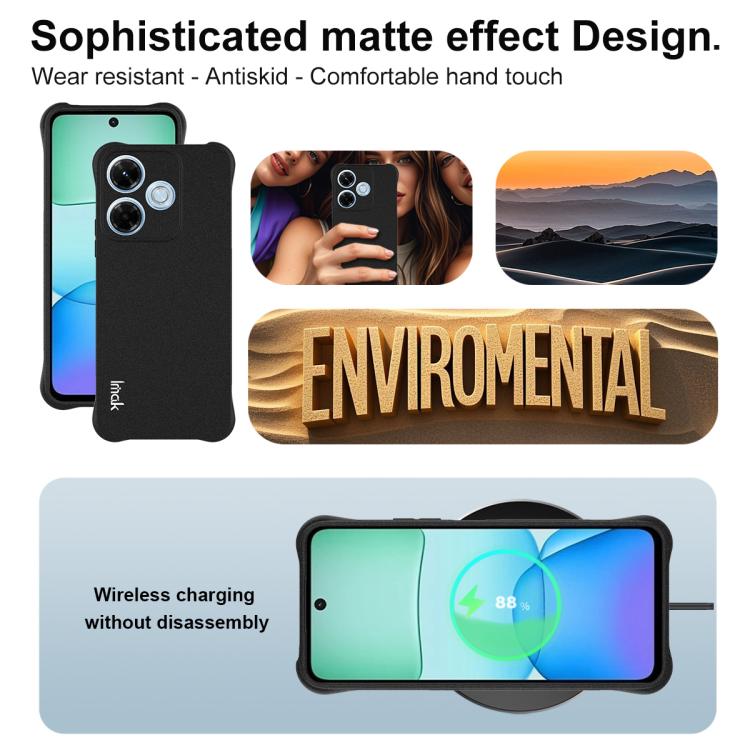 For Redmi 13x imak Shockproof Airbag TPU Phone Case
