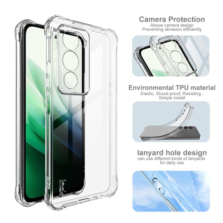 For Redmi 15 5G Global / 15 4G SEA 169.5mm imak Shockproof Airbag TPU Phone Case