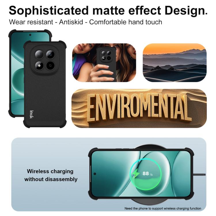 For Redmi Note 15 Pro 5G Global 163.6mm imak Shockproof Airbag TPU Phone Case