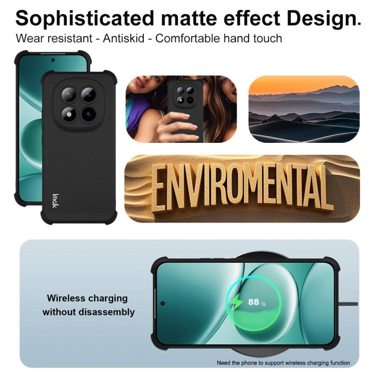 For Redmi Note 15 Pro+ 5G Global 163.3mm imak Shockproof Airbag TPU Phone Case