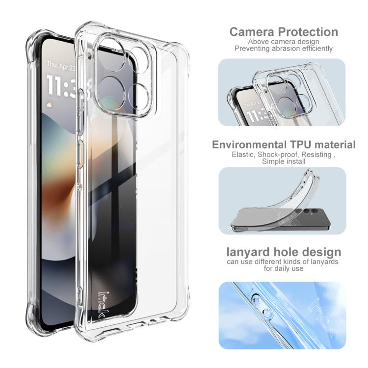 For Motorola Moto G86 Power imak Shockproof Airbag TPU Phone Case