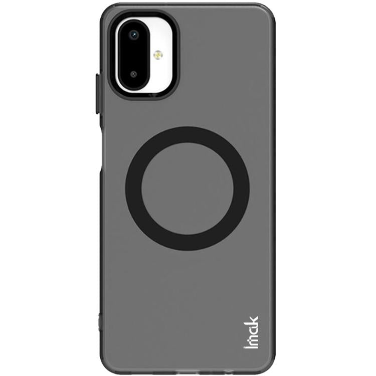 For Galaxy F06 5G / M06 5G IMAK Chocolate Series TPU + PET MagSafe Phone Case - Black