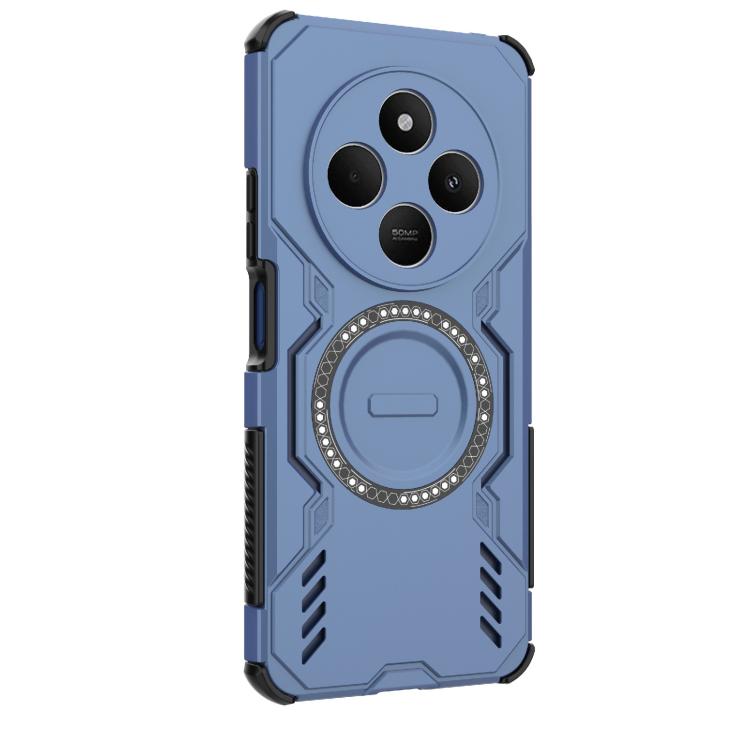 For Redmi 14C 4G Global Butterfly Armor MagSafe Magnetic Ring Shockproof Phone Case