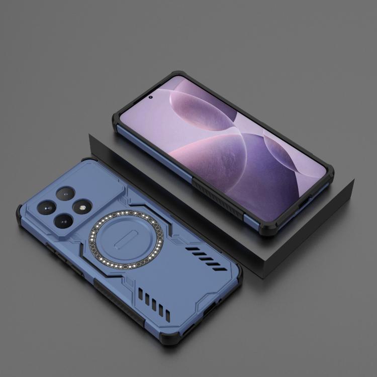 For Redmi K70 5G Butterfly Armor MagSafe Magnetic Ring Shockproof Phone Case