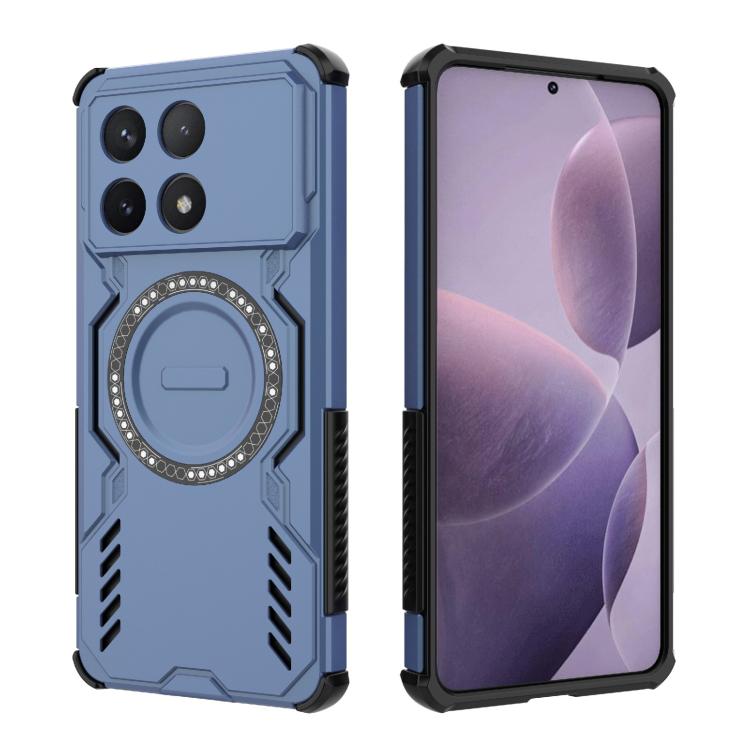 For Redmi K70 5G Butterfly Armor MagSafe Magnetic Ring Shockproof Phone Case