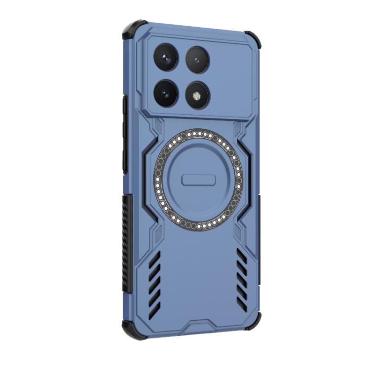 For Redmi K70 5G Butterfly Armor MagSafe Magnetic Ring Shockproof Phone Case