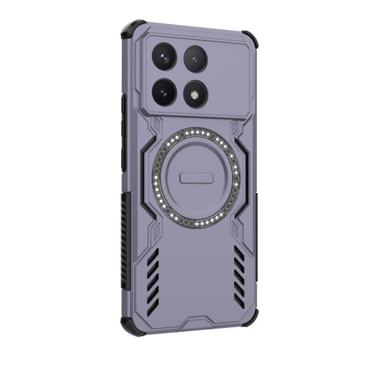 For Redmi K70 5G Butterfly Armor MagSafe Magnetic Ring Shockproof Phone Case