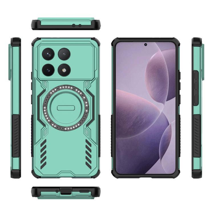 For Redmi K70 5G Butterfly Armor MagSafe Magnetic Ring Shockproof Phone Case