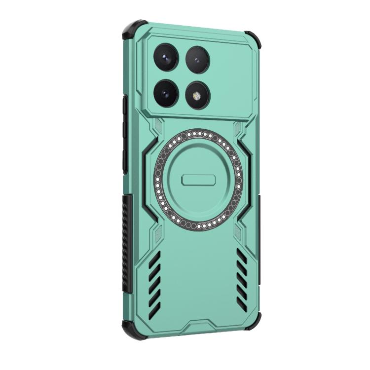 For Redmi K70 5G Butterfly Armor MagSafe Magnetic Ring Shockproof Phone Case